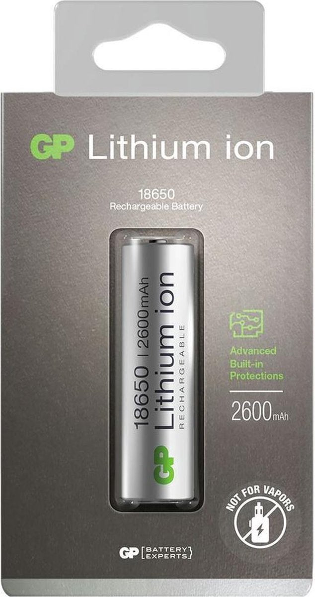 GP Batteries Lithium 18650 Oplaadbare batterij