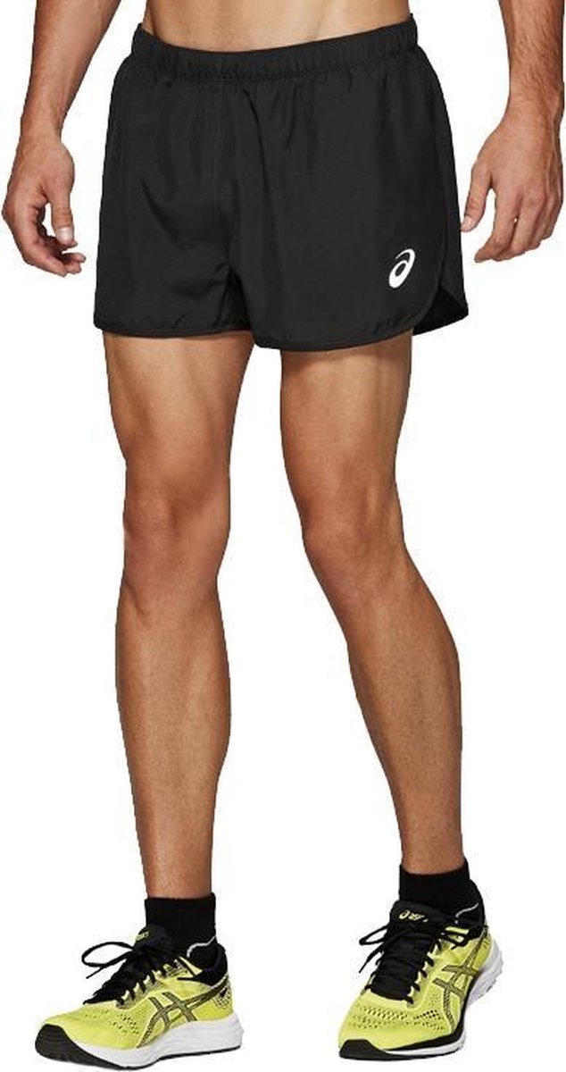Asics Silver Split Short Sportbroek Heren - Zwart - Maat M