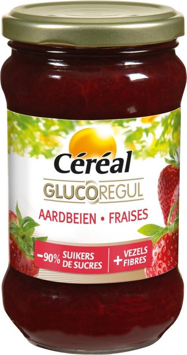 Cereal Jam Aardbeien 320 gr