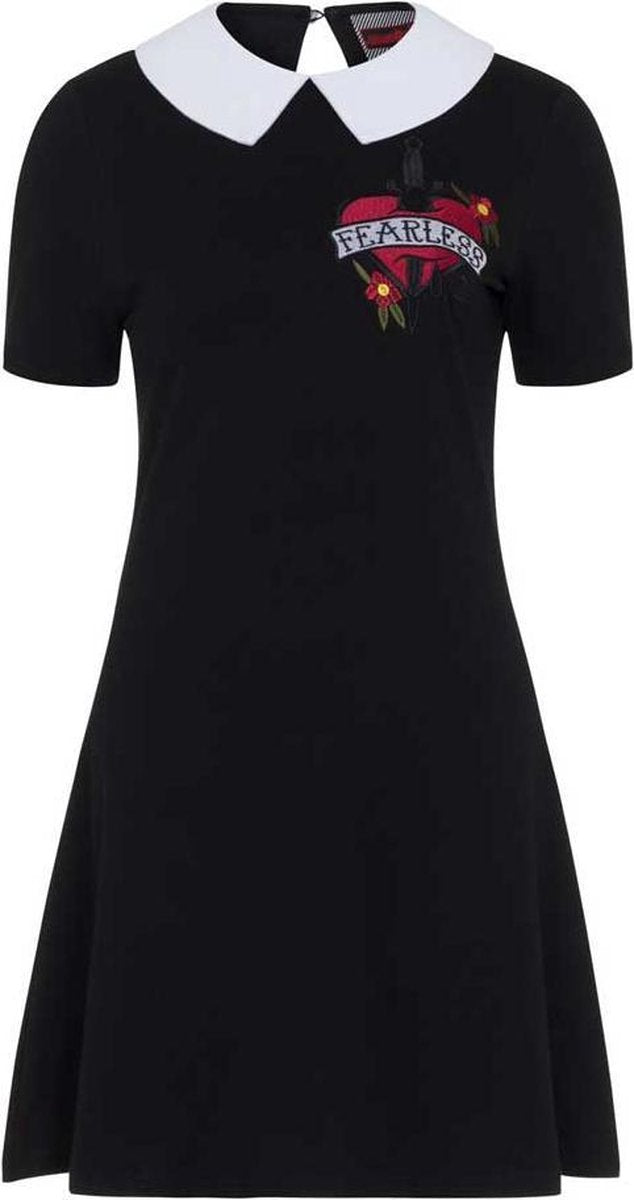 Jawbreaker Korte jurk -XL- Fearless collar dress Zwart