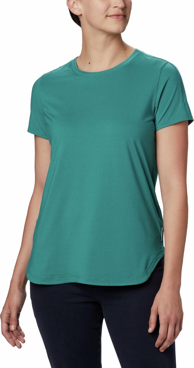 Columbia Firwood Camp Ii Ss Tee Outdoorshirt Dames - Waterfall Small - Maat XL