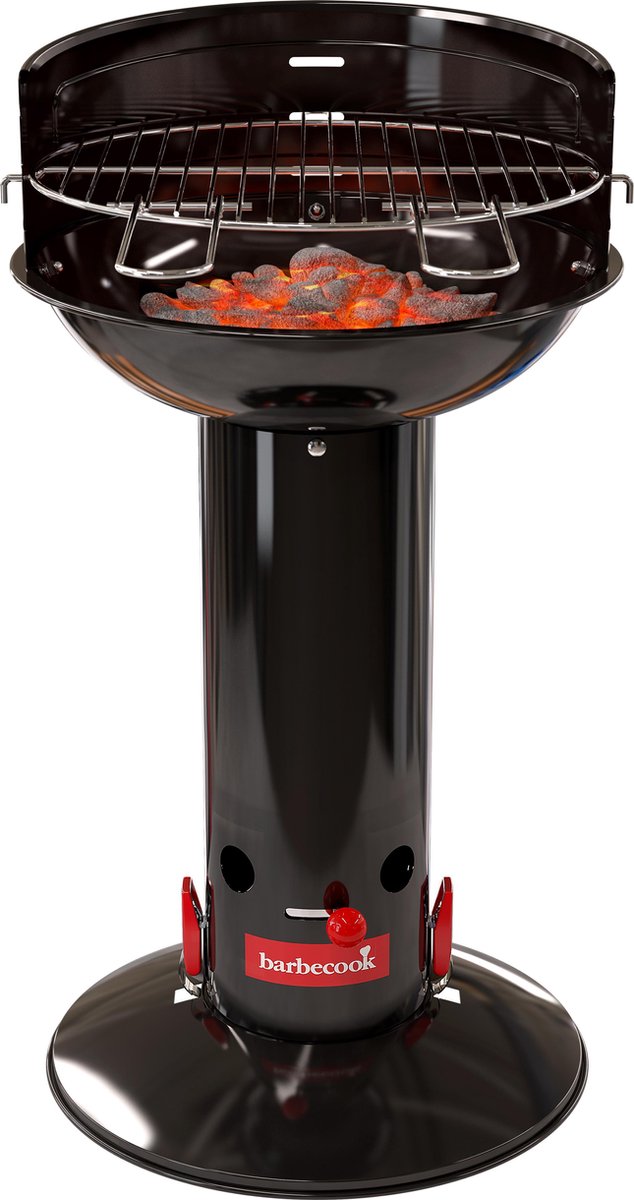 Barbecook Loewy 40 Houtskool Barbecue - Grilloppervlak Ø 40 cm - Met Quickstart Systeem - Zwart