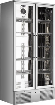 Combisteel Horeca glasdeur koelkast | Dubbeldeur | RVS | Horeca kwaliteit