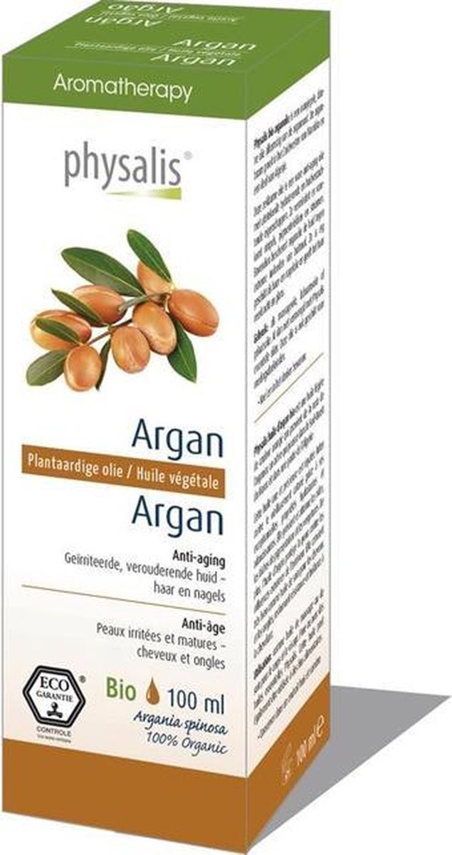 Physalis Aromatherapy Plantaardige Oliën Argan Olie 100ml