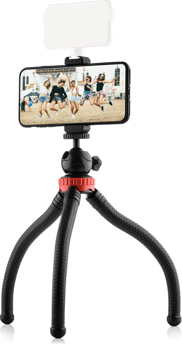 Flexibel statief XL met extra stevige poten – met premium telefoonhouder