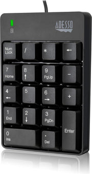 Adesso AKB-601UB numeriek toetsenbord USB Universeel Zwart