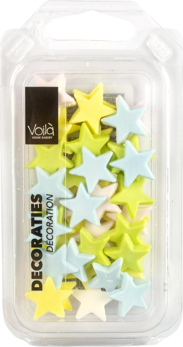 Voila Home Bakery | Suikersterren | Decoratie - 13 gram - voor op muffins