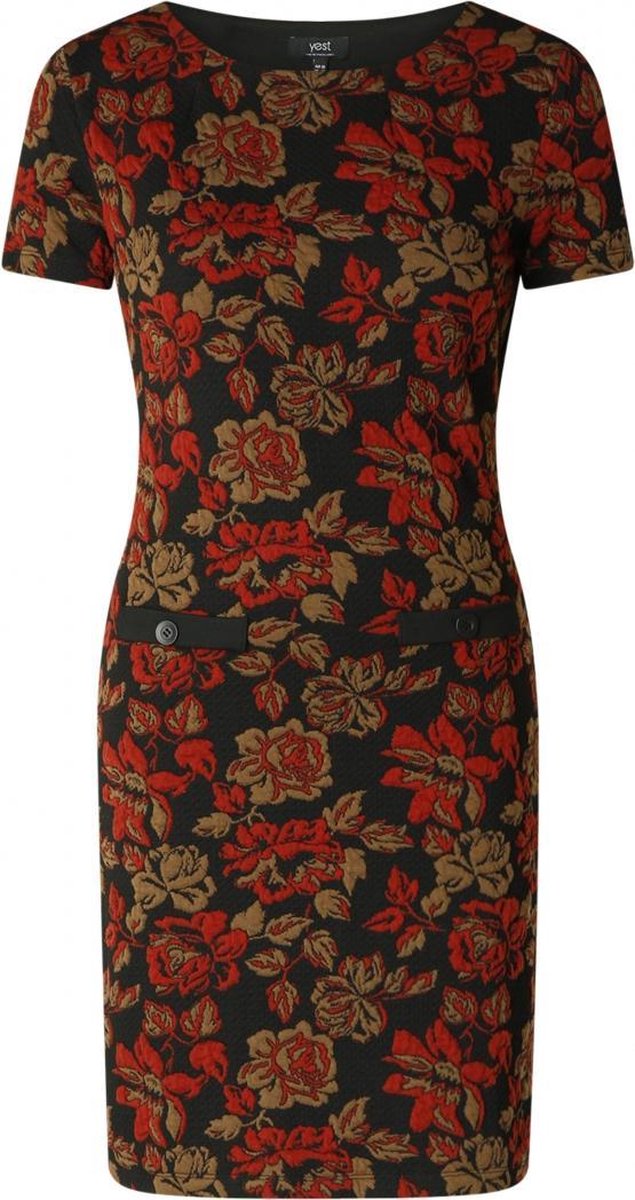 YEST Caith Jurk - Black/Multi-Colour - maat 44