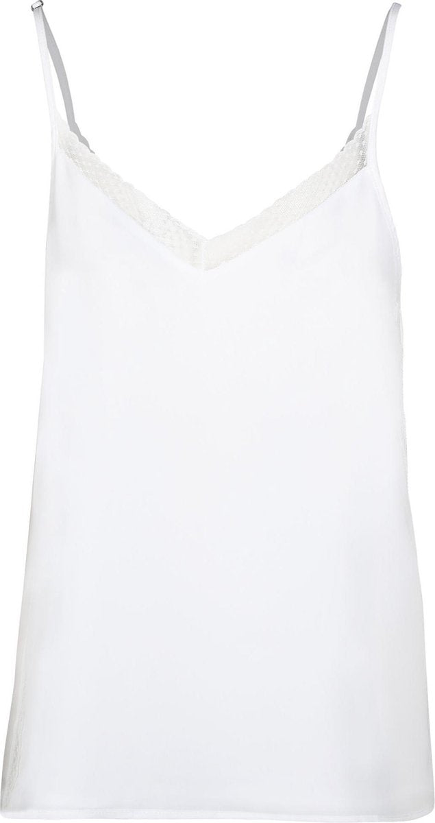 Cassis - Top met kantdetail - Ecru