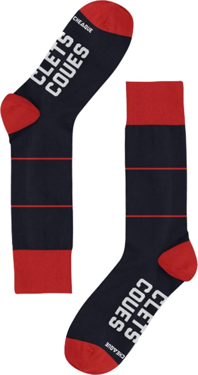CLETSCOUES SOK BLAUW/ROOD MAAT 41-46