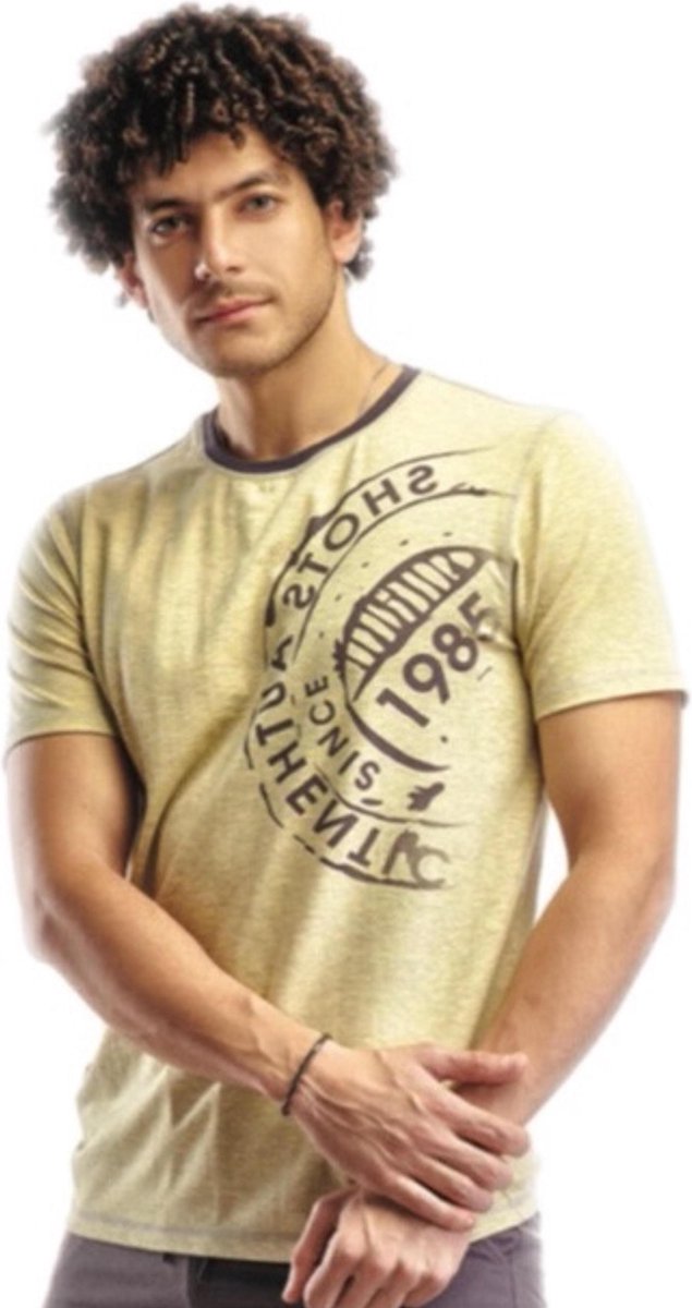 Embrator mannen T-shirt Shots Authentic grijs maat XL