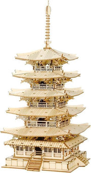 Rolife Japans Five-storied Pagoda houten bouwpakket (TGN02)