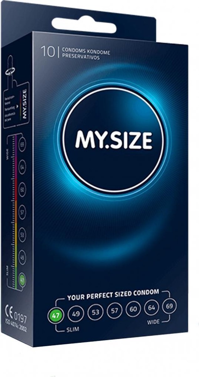 MY.SIZE 47 mm 10 pack - Condoms