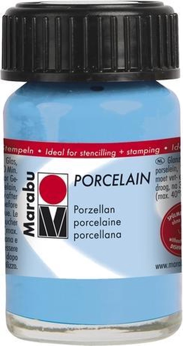 Porselein 15 ml - Lichtblauw