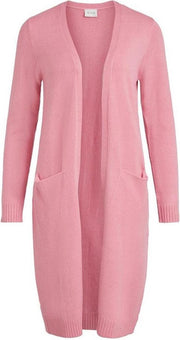 Viril Long L/s  Knit Cardigan - Noos 14042770 Wild Rose