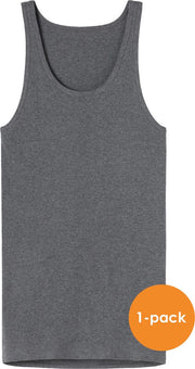 SCHIESSER Original Feinribb singlet (1-pack) - antraciet grijs melange -  Maat: 3XL