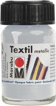 Textil Metallic 15 ML - Zilver Metallic