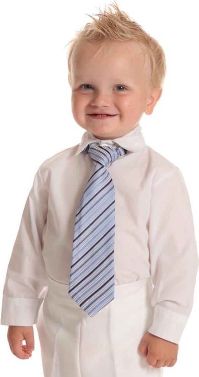 Baby overhemd lange mouw wit-74