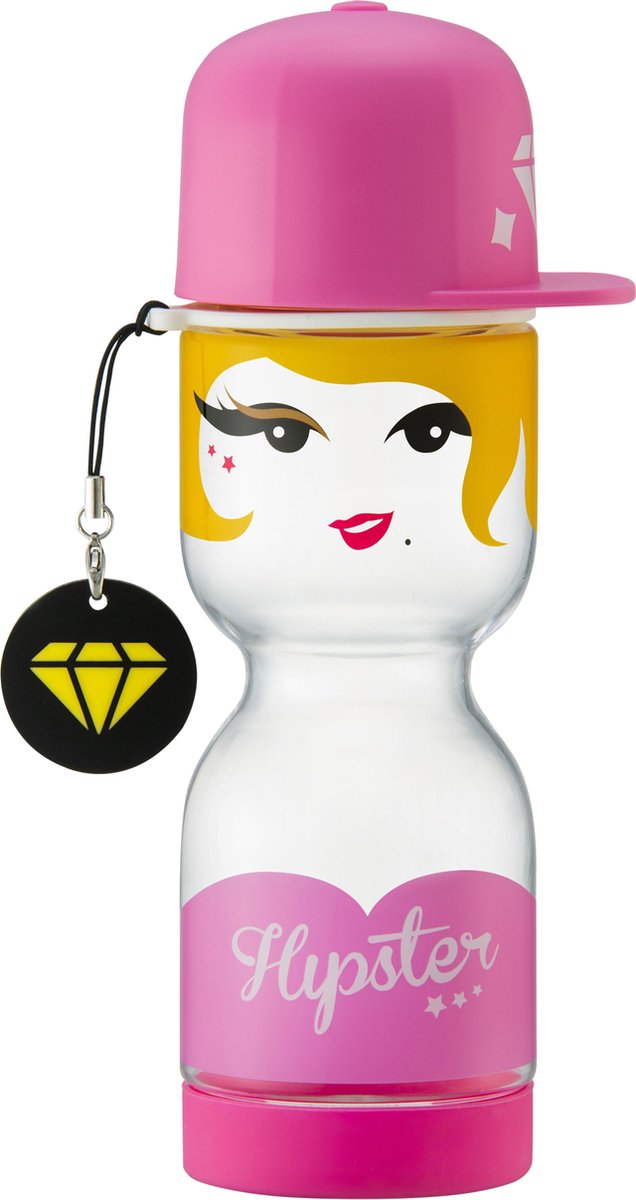 Lock&Lock Drinkfles kinderen | Schoolbeker - Hiphop Girl - BPA vrij - Lekvrij - 430 ml