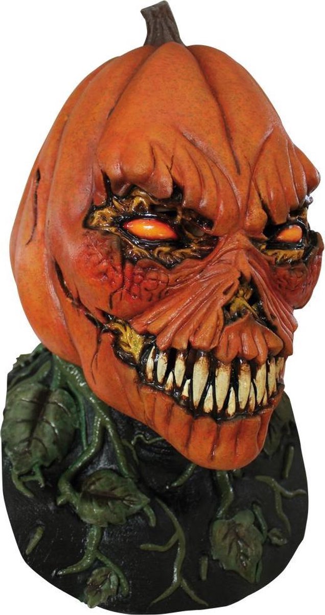 "Angstaanjagend pompoenmasker voor Halloween - Verkleedmasker - One size"