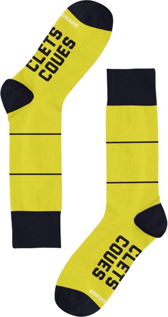 CLETSCOUES SOK GEEL/BLAUW MAAT 41-46