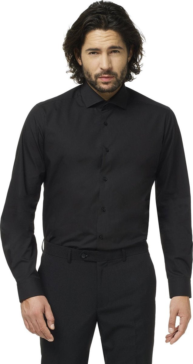 OppoSuits Black Knight - Mannen Kostuum - Zwart - Feest - Maat 37/38