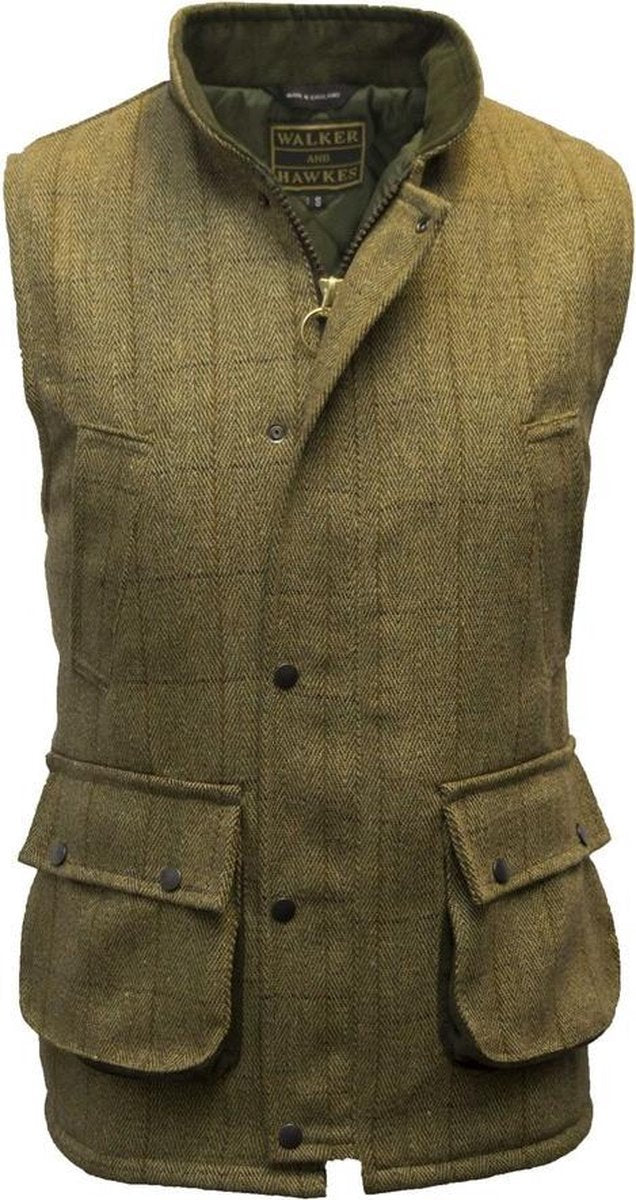 Tweed vest - light sage - maat S