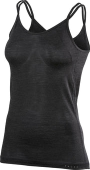FALKE Wool Silk Dames Singlet - Anthracite Melange - Maat XL