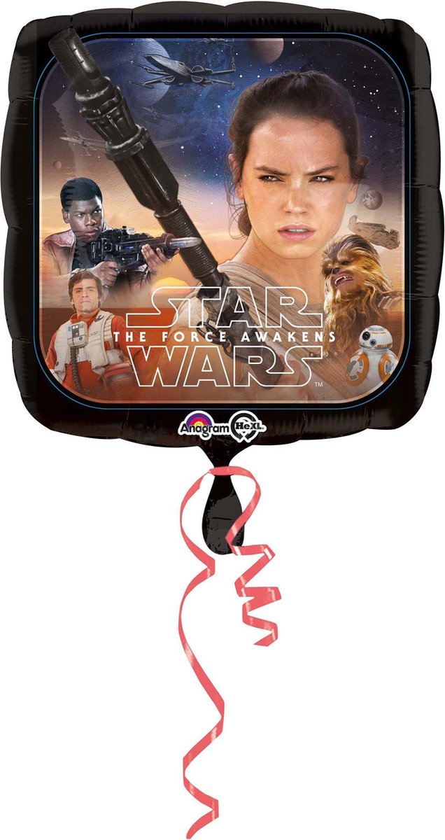 AMSCAN - Aluminium ballon Star Wars vierkant - Decoratie > Luftballons