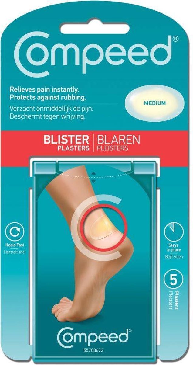 Compeed Medium Hiel - 5 stuks - Blarenpleisters