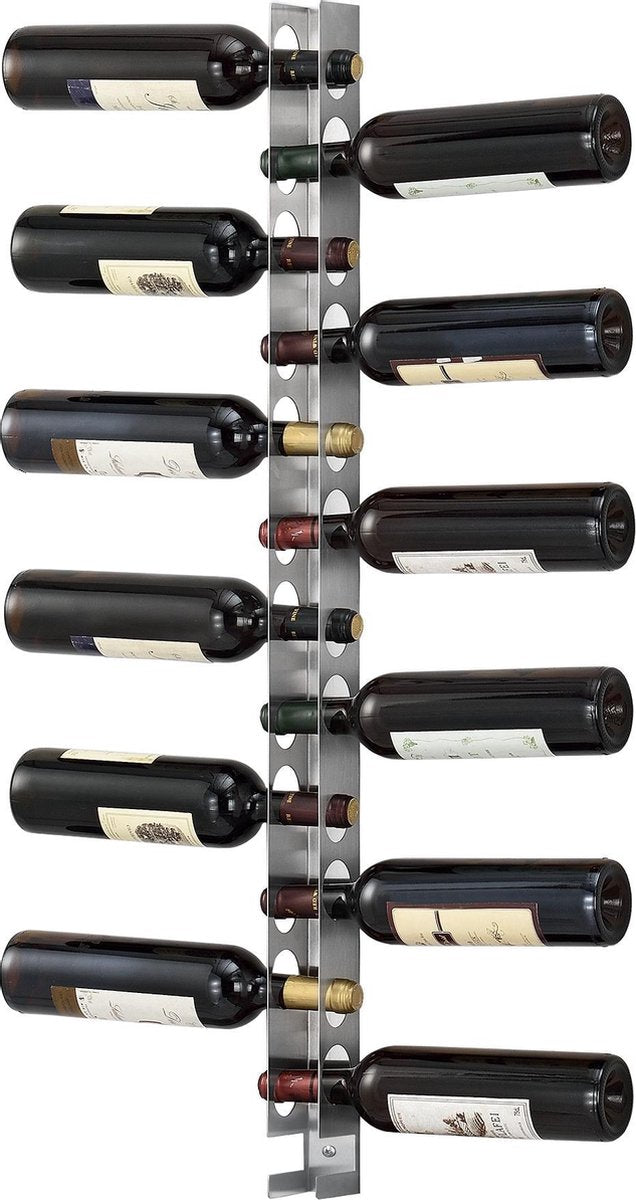 Wijnrek Pfalz voor 12 flessen wandmontage 100x5x7 cm