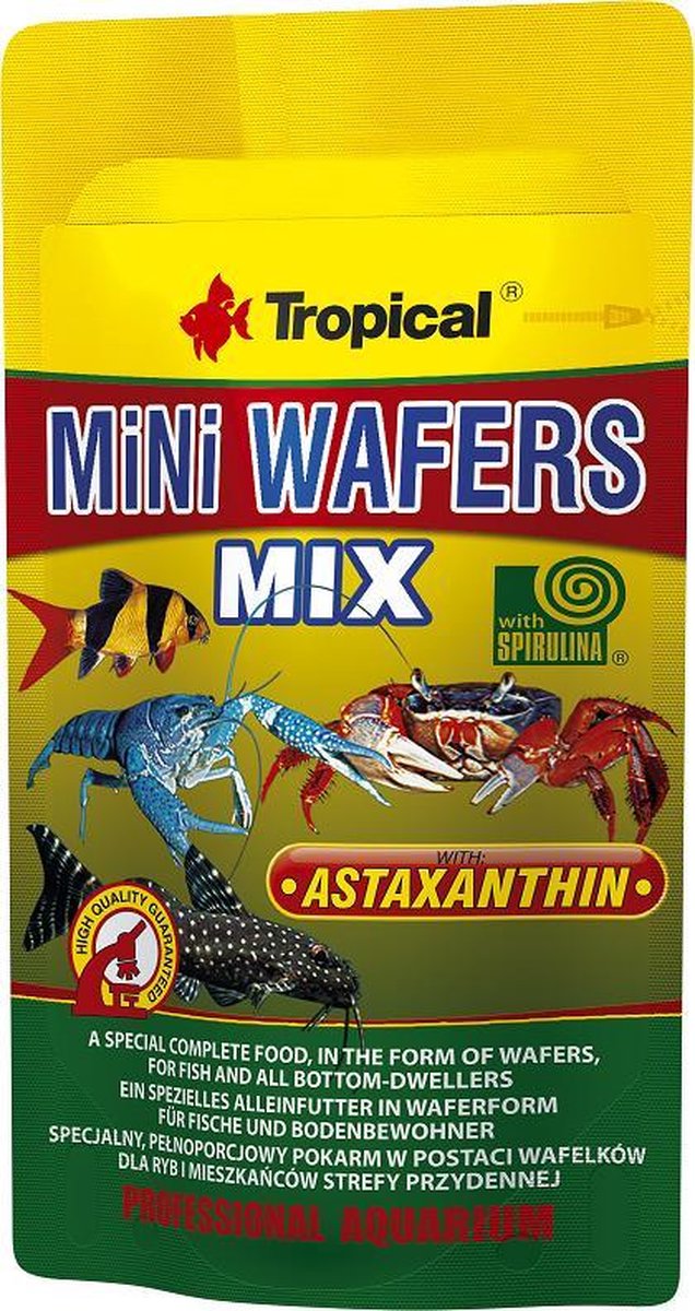 Tropical Mini Wafels Mix | 18 gram | Aquarium Visvoer
