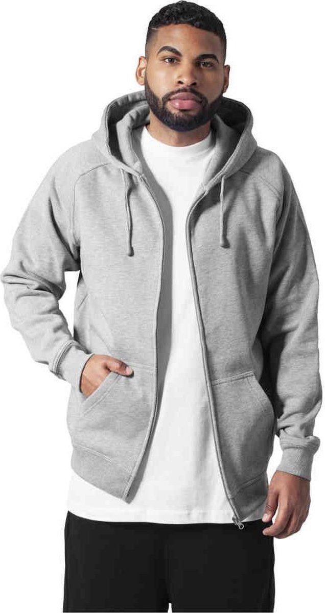 Urban Classics Basic Zip Hoody Grijs 4XL