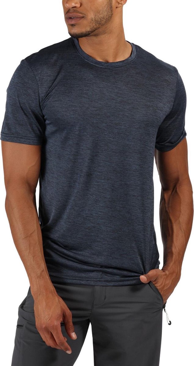 Regatta Fingal V Shirt  T-shirt - Mannen - donker blauw