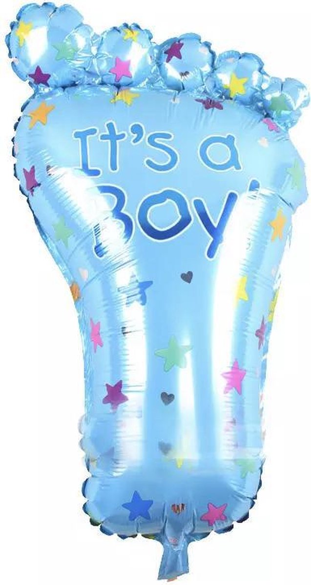 Baby-Voet- NU 1 + 1 GRATIS- It'sA-Boy-Ballon