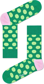 Happy Socks Big Dot Sokken - Groen/Roze - Maat 41-46