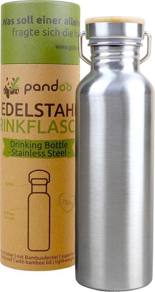 Pandoo RVS thermosfles 750 ml - isolatie dubbelwandig -roestvrijstaal