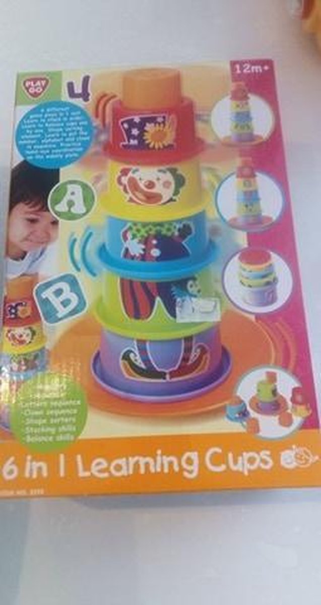 6 in 1 bekers leren ( 6 verschillende spelletjes ermee)