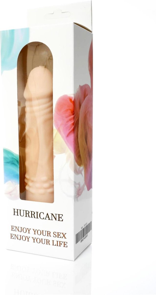 Bossoftoys - Hurricane - Realistische vibrator - Cyber leather - Extra speciaal flexibel materiaal - beige - 18