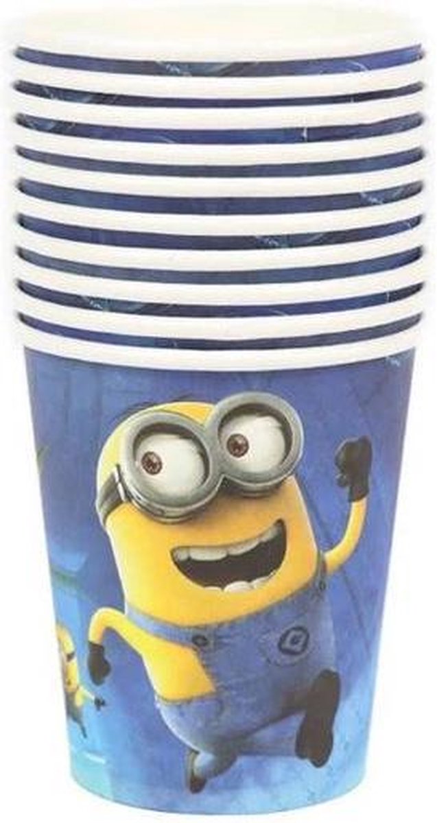 10 stuks kartonnen bekers  Minions