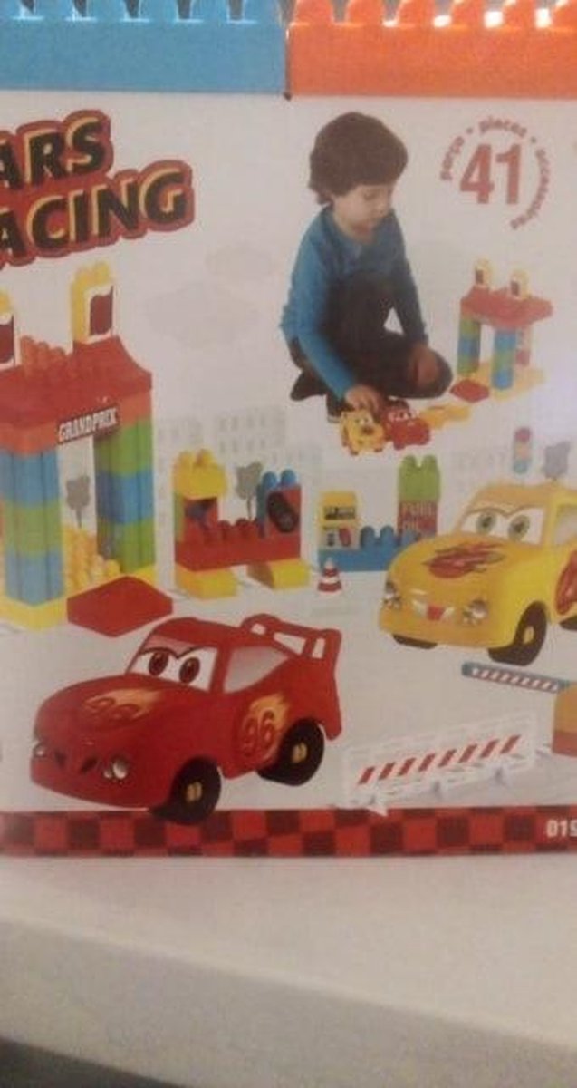 car racing set bouwblokken