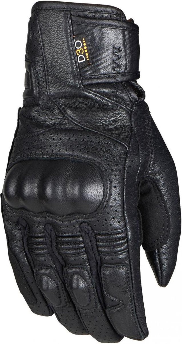 Furygan Vittorio D3O Black Motorcycle Gloves S