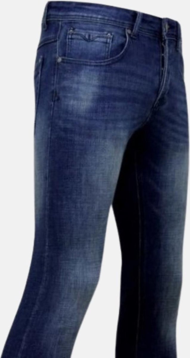TRUE RISE Spijkerbroek Heren Stretch -D-3058 - Blauw - Maten: 32