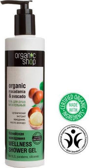 Organic Shop_organic Macadamia & Avocado Nourishing Shower Gel Od?ywczy ?el Pod Prysznic O Zapachu Orzechi?1/2w Macadamia 280ml