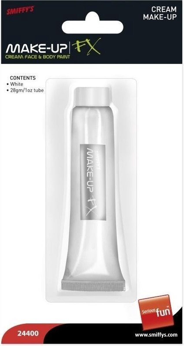 Witte schmink tube 28 ml