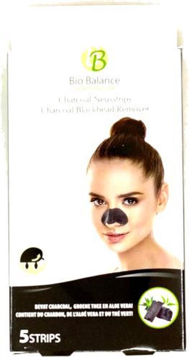Bio balance | Charcoal neusstrips blackhead remover mee-eters