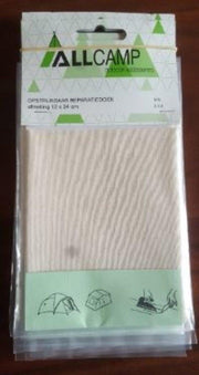 Allcamp reparatiedoek wit - opstrijkbaar - 12 x 34 cm