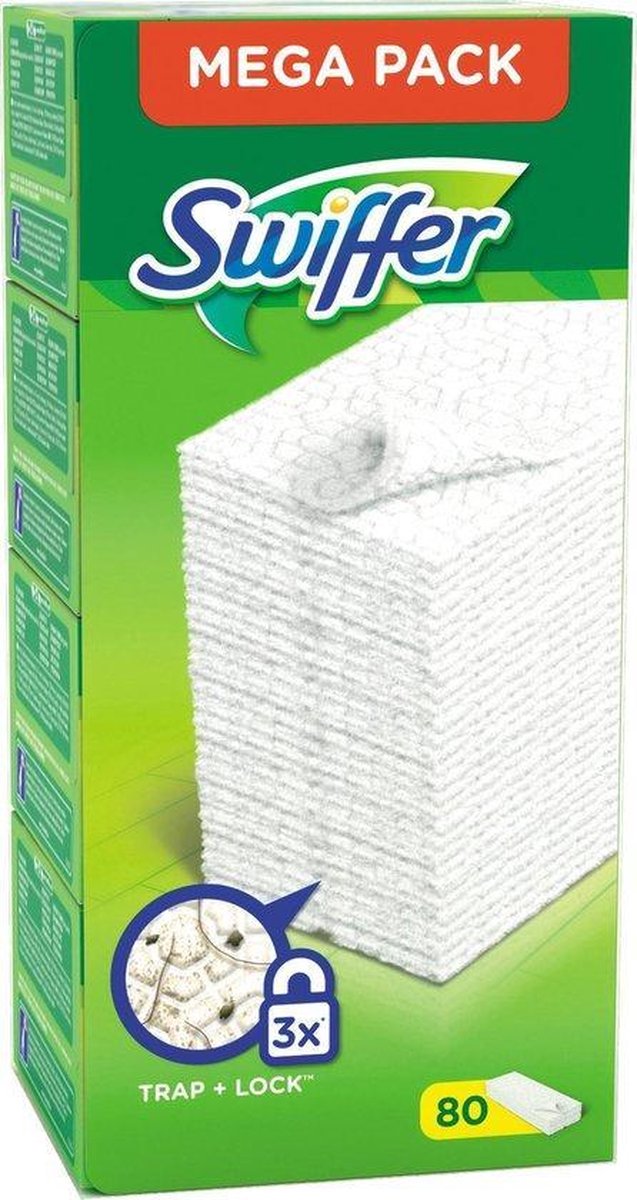 Swiffer Vloerreiniger - 240 Stuks - Navul Stofdoekjes - 3x80 stuks