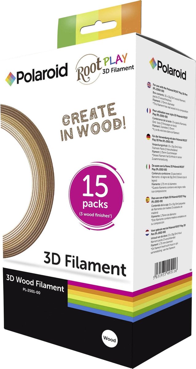 Polaroid 3D Pen Wood Filament (15)