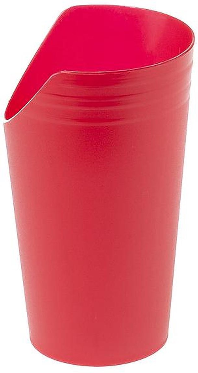 Beker met neusuitsparing - Rood 237 ml